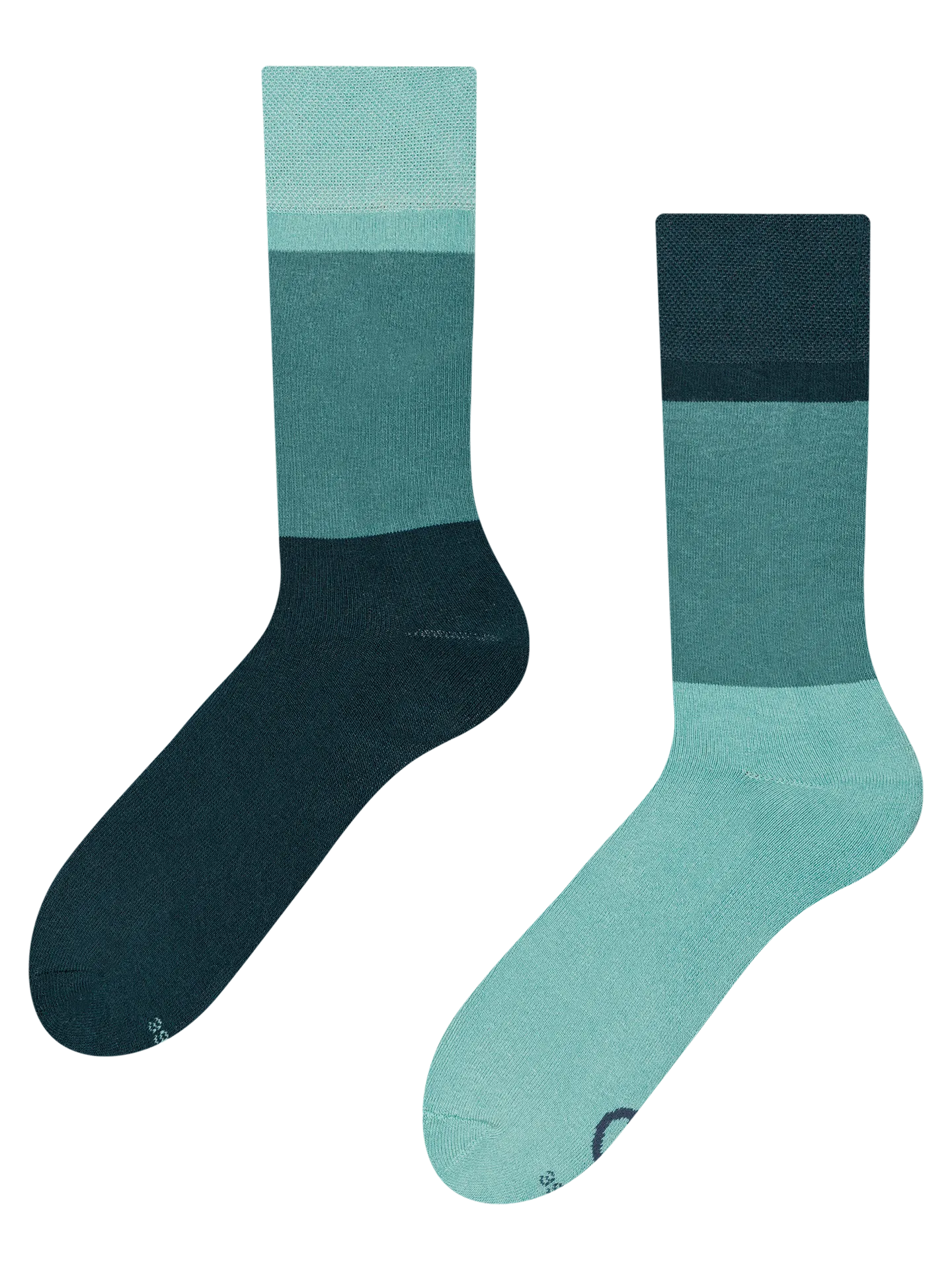 Calcetines de invierno Azul océano tricolor - Imagen 2