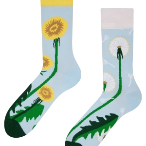 Calcetines alegres Primavera de diente de león