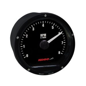 Tachymètre KOSO face noire 8000 RPM