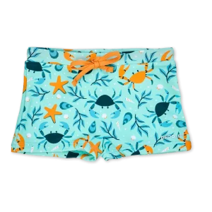 Bermudas alegres elásticas infantiles Cangrejo de mar