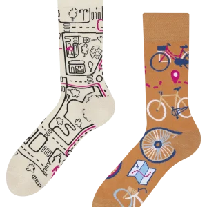 Calcetines alegres Bicicleta urbana