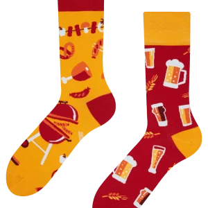 Calcetines alegres Cerveza y barbacoa