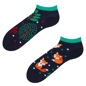 Calcetines tobilleros alegres Zorro rojo