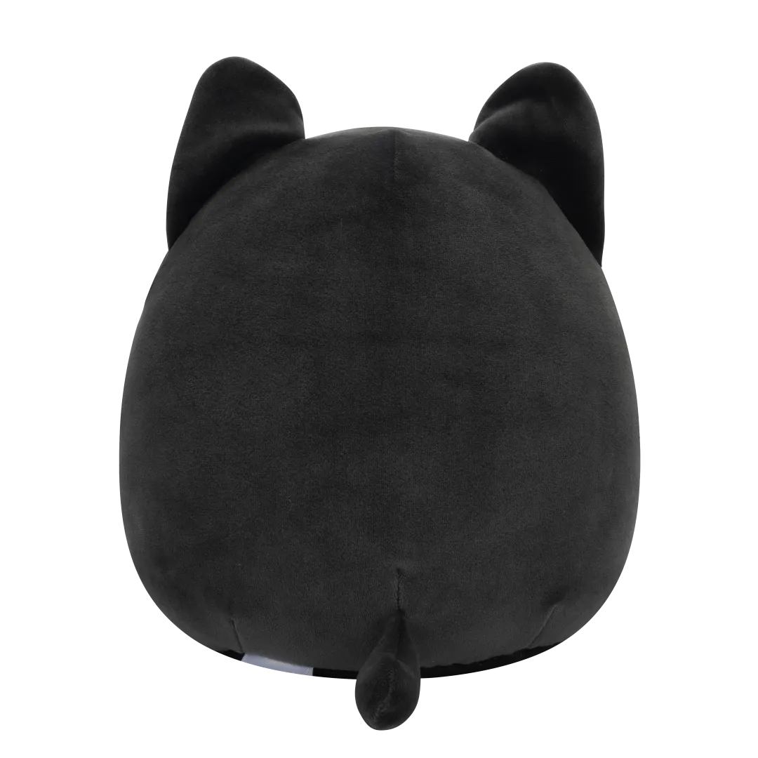 Squishmallows Eponine, el Gato Negro con la Barriga Azul Fluorescente y Orejas Brillantes, 20 cm - Imagen 5