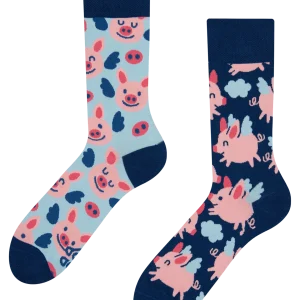 Calcetines alegres Cerdos voladores