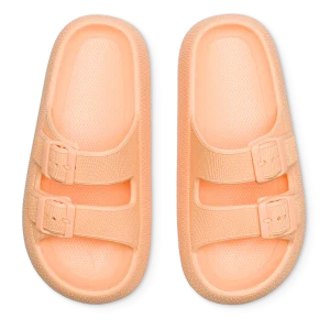 Sandalias con plataforma para mujer Melocotón claro
