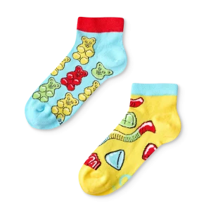 Calcetines tobilleros alegres para niños Ositos de goma