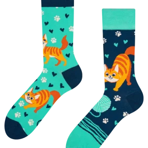 Calcetines alegres Gato feliz