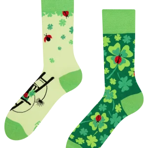 Calcetines alegres Trébol de cuatro hojas