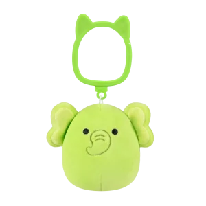 Llavero Squishmallows Franky el Elefante Verde Lima, 9 cm