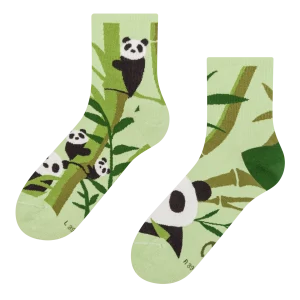 Calcetines de deporte alegres Pandas y bambú
