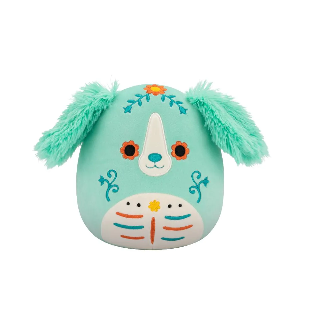 Squishmallows Lisbeth la Retriever Verde Menta Day of the Dead, 20 cm