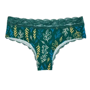 Bragas con encaje para mujer Hojas de otoño