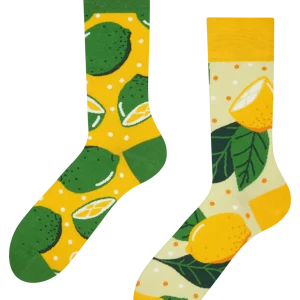 Calcetines alegres Lima y limón