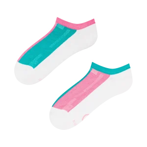Calcetines funcionales rosa y turquesa