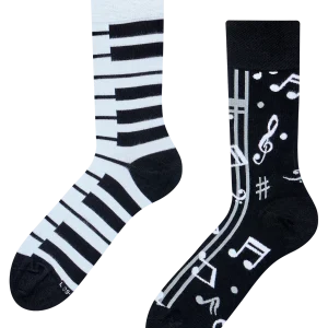 Calcetines alegres de bambú Música de piano