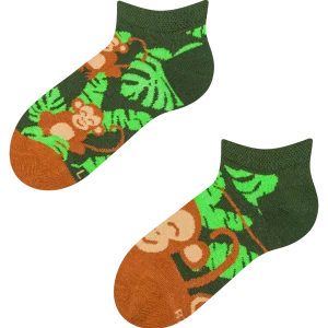 Calcetines infantiles tobilleros alegres Mono pequeño