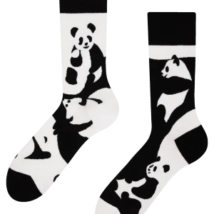 Calcetines alegres Panda abstracto