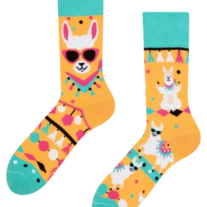 Calcetines alegres Llama divertida