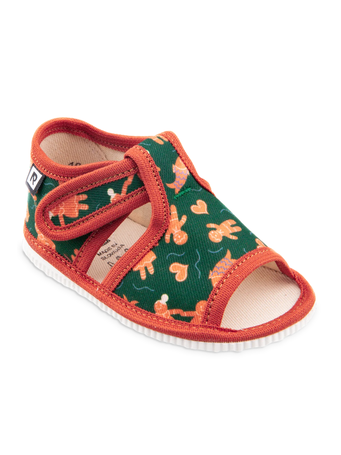 Pantuflas infantiles de punta abierta Galleta de jengibre - Imagen 2