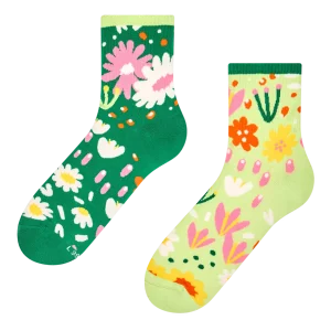 Calcetines de deporte alegres Jardín de flores