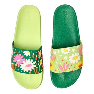 Chanclas infantiles alegres Jardín de flores
