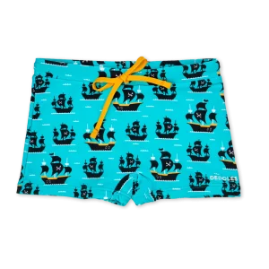 Bermudas alegres elásticas infantiles Barco pirata