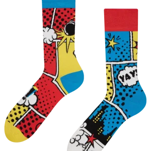 Calcetines alegres Cómicos de colores
