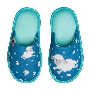 Pantuflas infantiles alegres Ovejas y nubes