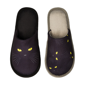 Pantuflas alegres Ojos de gato