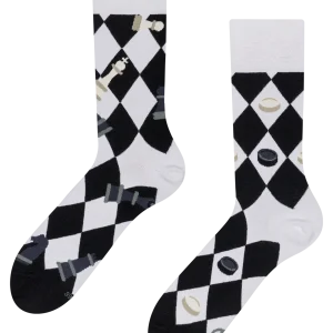 Calcetines alegres Damas y ajedrez