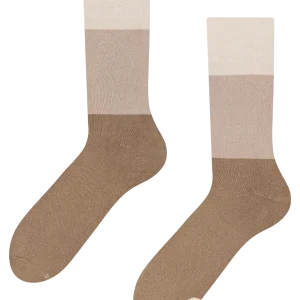 Calcetines de invierno Beige tricolor