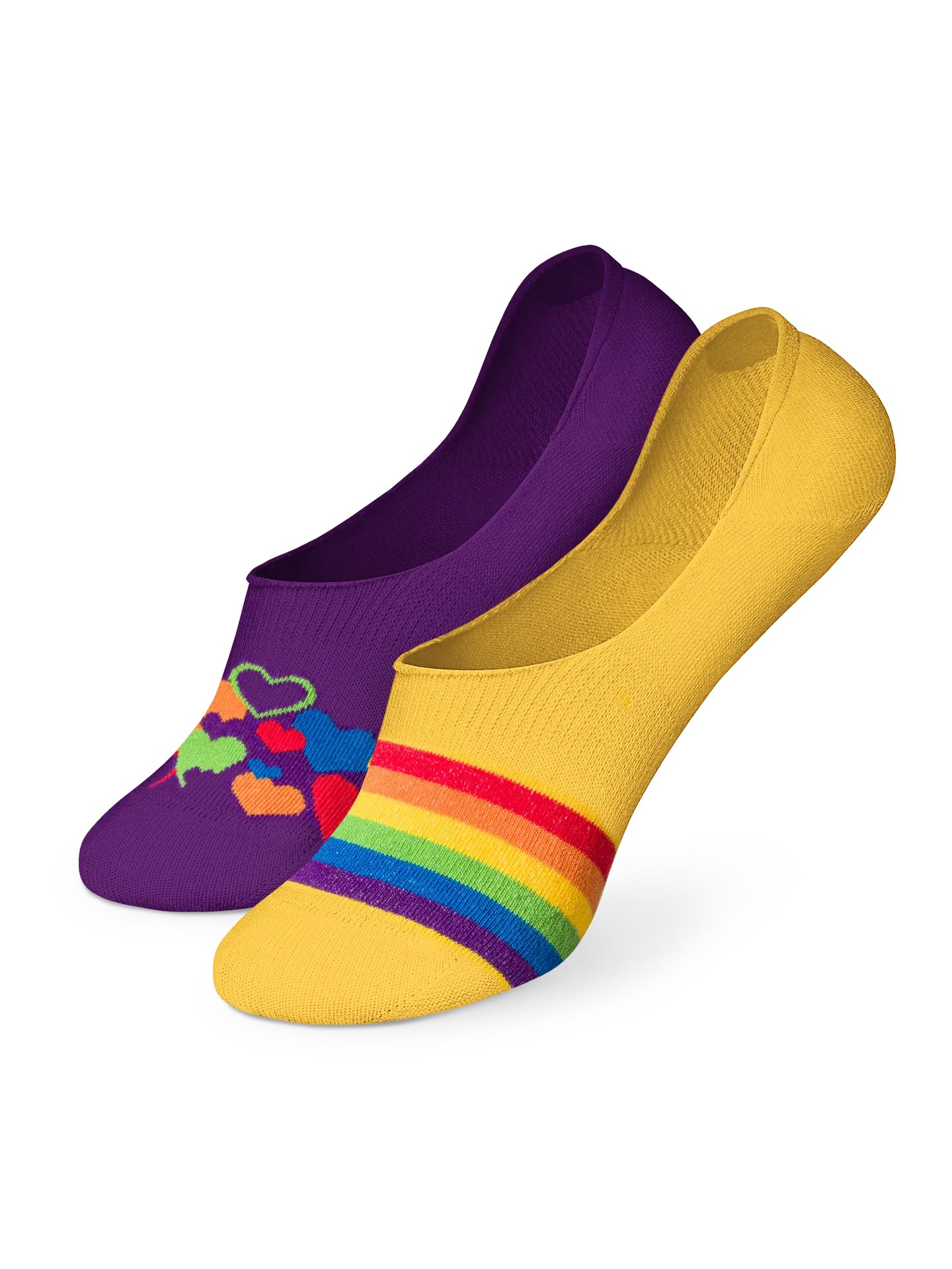 Calcetines invisibles alegres Amor multicolor